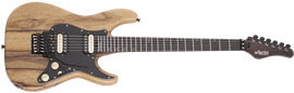 Schecter DIAMOND SERIES Sun Valley Super Shredder Exotic FR  Black Limba 6-String Electric Guitar  